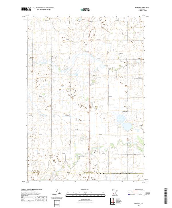 US Topo 7.5-minute map for Normania MN