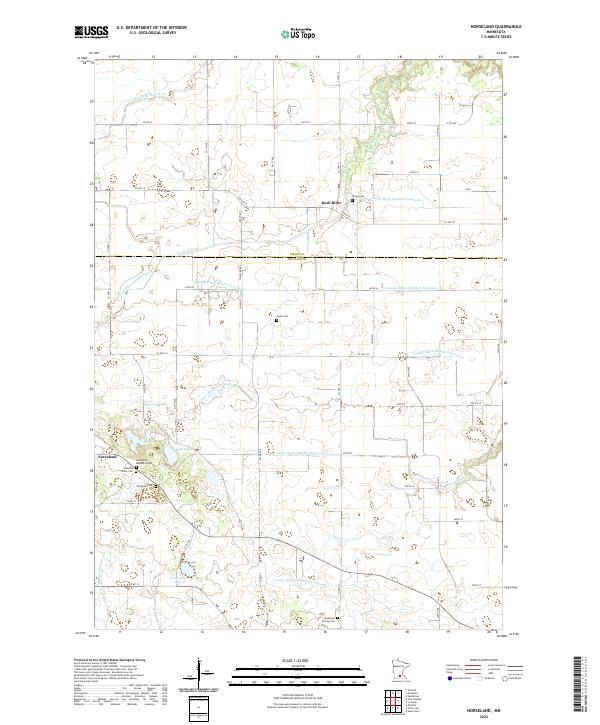 US Topo 7.5-minute map for Norseland MN