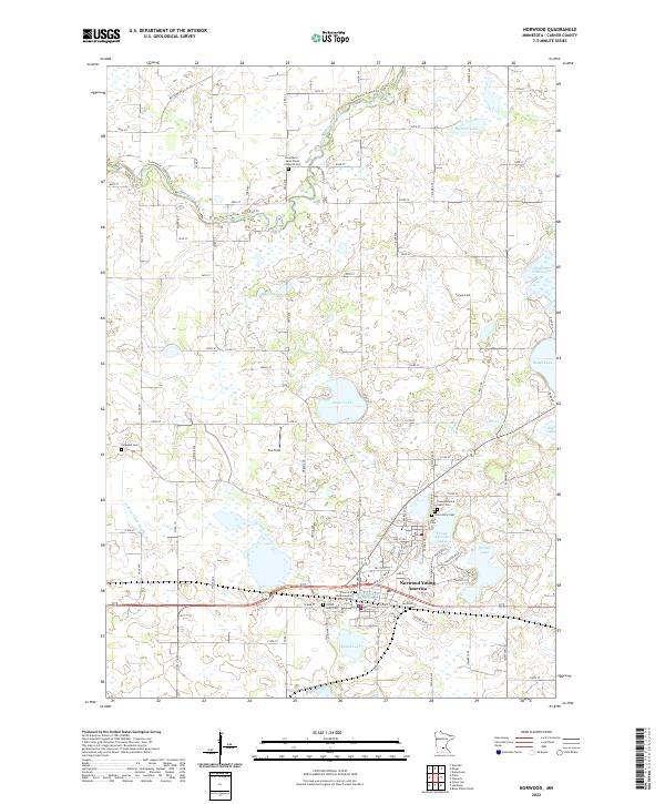 US Topo 7.5-minute map for Norwood MN