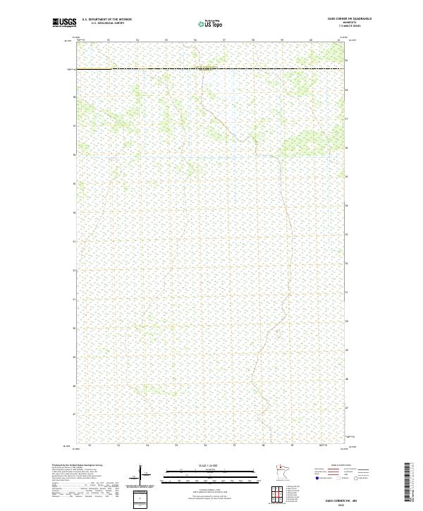 US Topo 7.5-minute map for Oaks Corner SW MN