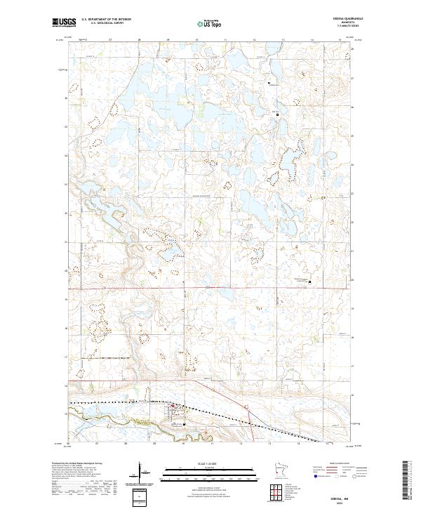 US Topo 7.5-minute map for Odessa MN