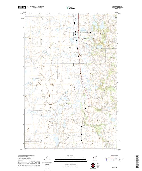 US Topo 7.5-minute map for Ogema MN