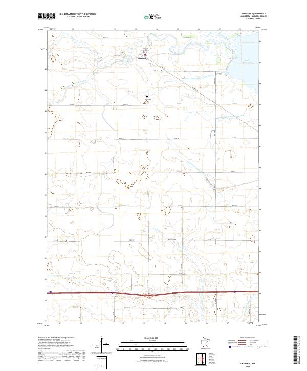 US Topo 7.5-minute map for Okabena MN