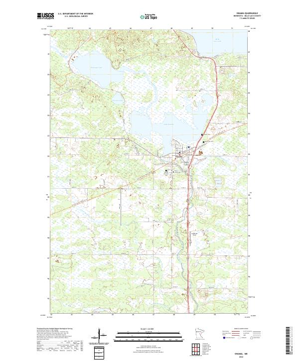 US Topo 7.5-minute map for Onamia MN