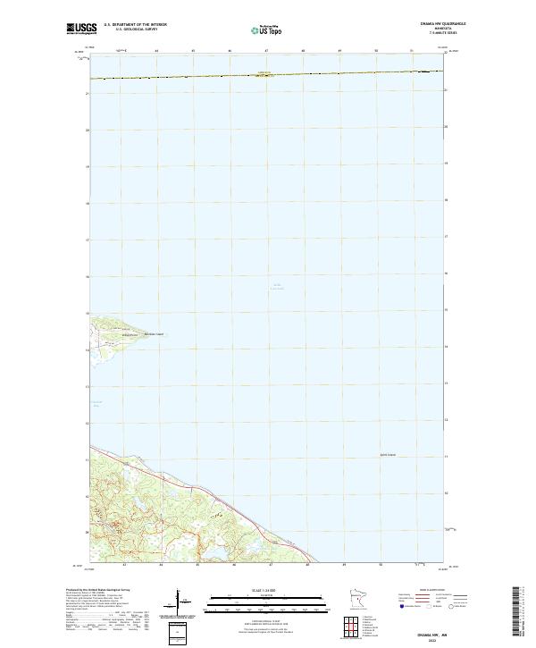 US Topo 7.5-minute map for Onamia NW MN