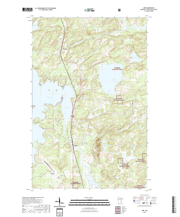US Topo 7.5-minute map for Orr MN