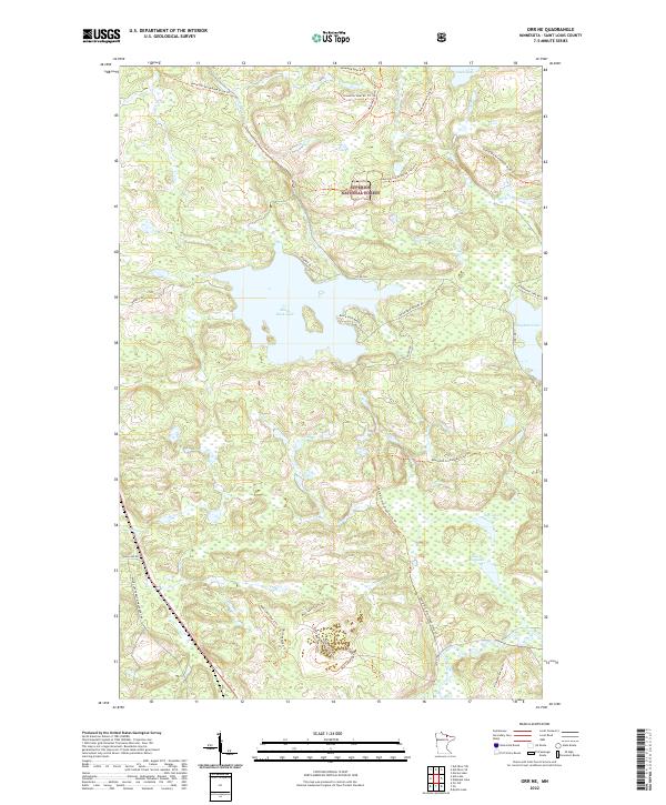 US Topo 7.5-minute map for Orr NE MN
