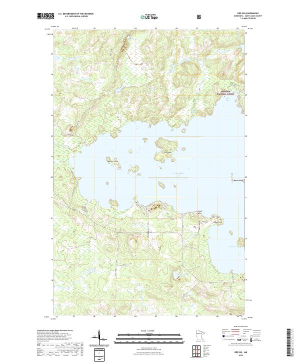 US Topo 7.5-minute map for Orr SW MN