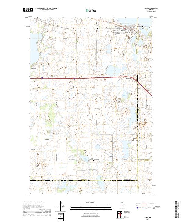 US Topo 7.5-minute map for Osakis MN