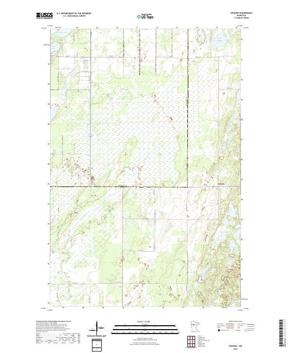 US Topo 7.5-minute map for Oshawa MN
