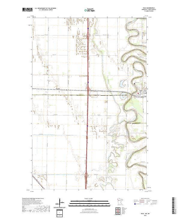 US Topo 7.5-minute map for Oslo MNND