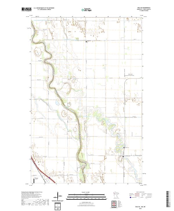 US Topo 7.5-minute map for Oslo SE MNND