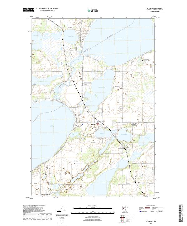 US Topo 7.5-minute map for Ottertail MN