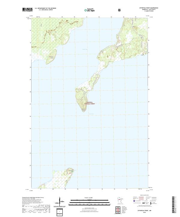 US Topo 7.5-minute map for Ottertail Point MN