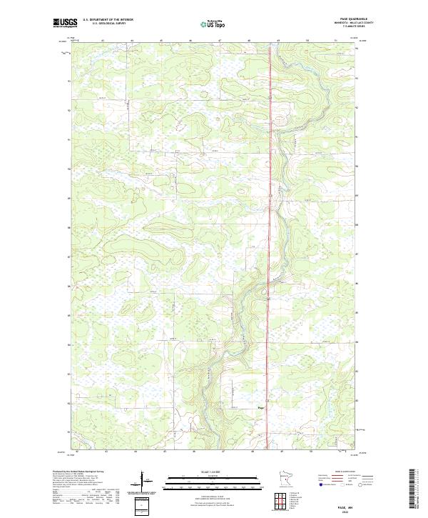 US Topo 7.5-minute map for Page MN