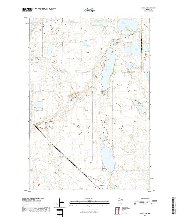 US Topo 7.5-minute map for Page Lake MN