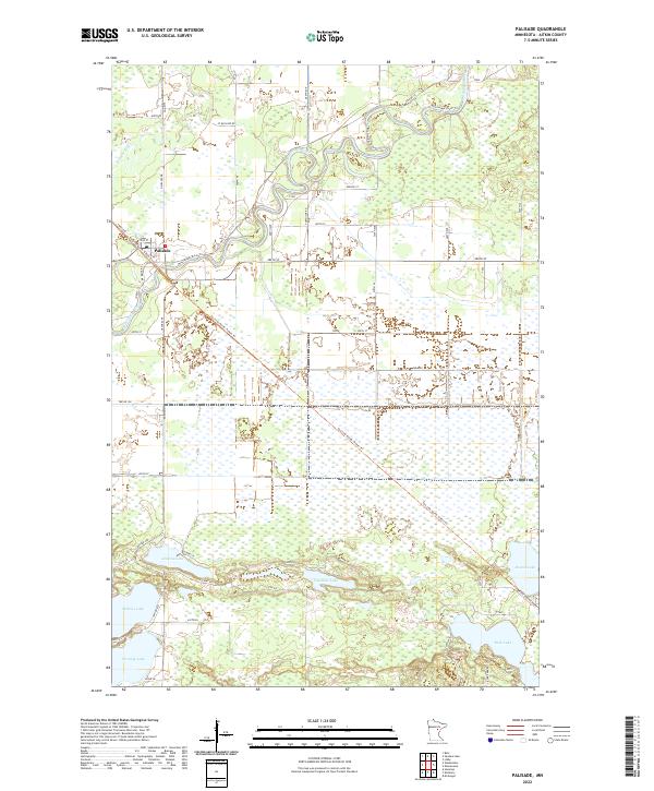 US Topo 7.5-minute map for Palisade MN