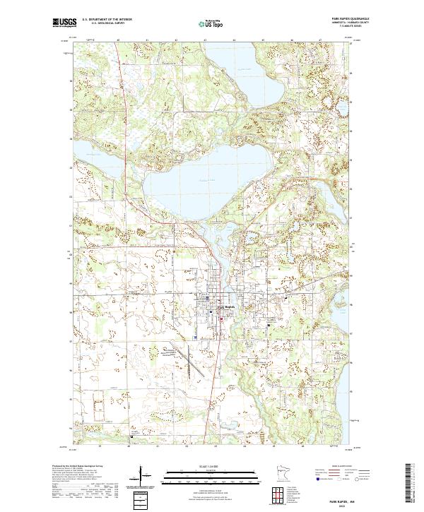 US Topo 7.5-minute map for Park Rapids MN