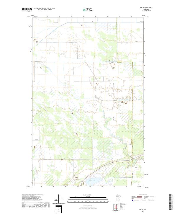 US Topo 7.5-minute map for Pelan MN