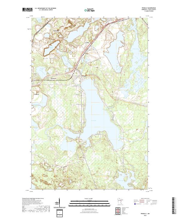 US Topo 7.5-minute map for Pengilly MN