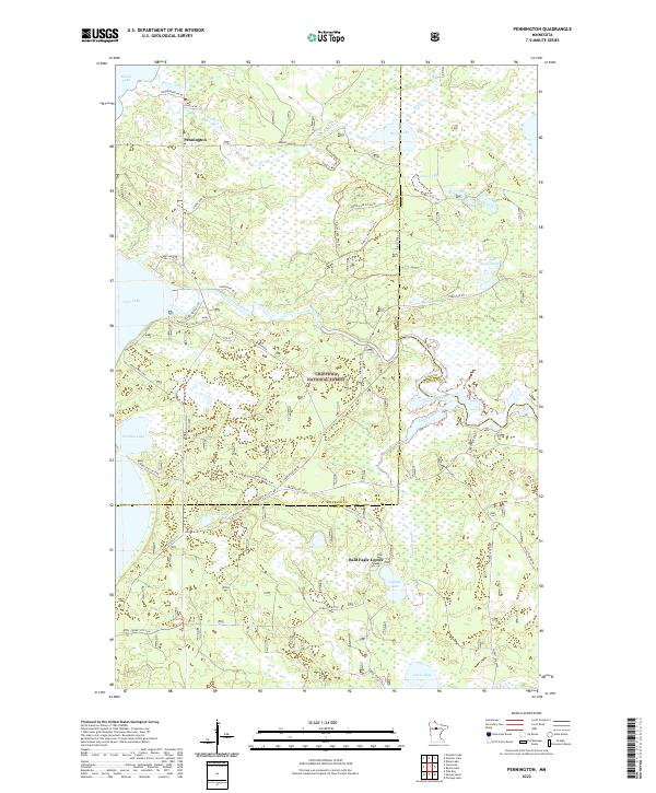 US Topo 7.5-minute map for Pennington MN
