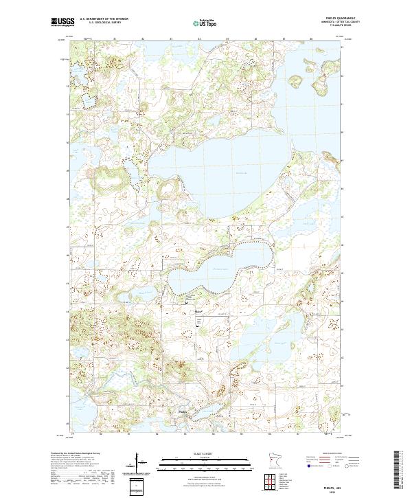 US Topo 7.5-minute map for Phelps MN