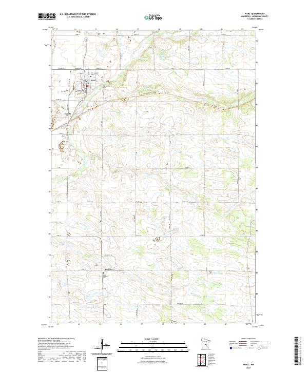 US Topo 7.5-minute map for Pierz MN