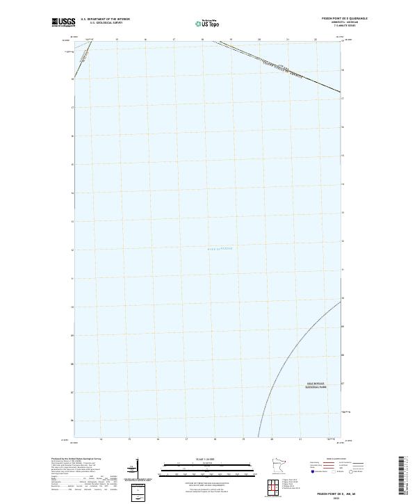 US Topo 7.5-minute map for Pigeon Point OE E MNMI