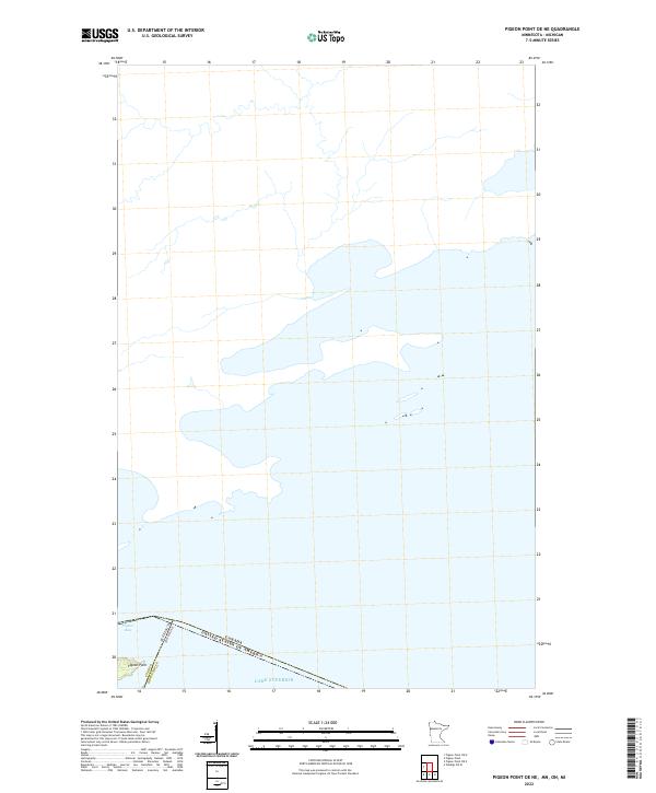 US Topo 7.5-minute map for Pigeon Point OE NE MNONMI