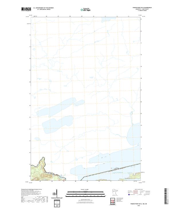 US Topo 7.5-minute map for Pigeon Point OE N MNON