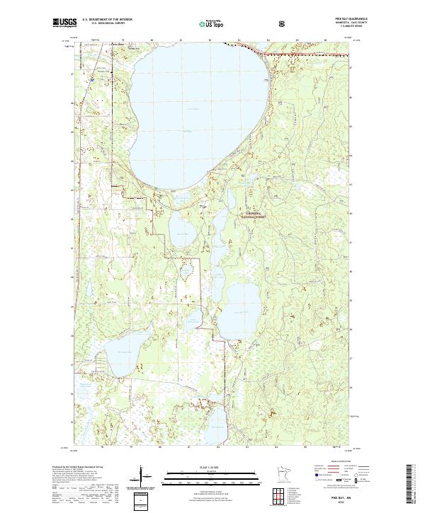 US Topo 7.5-minute map for Pike Bay MN
