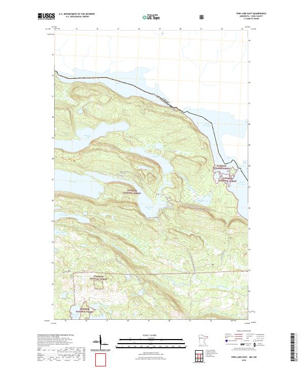 US Topo 7.5-minute map for Pine Lake East MNON