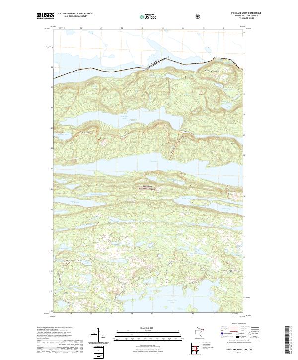 US Topo 7.5-minute map for Pine Lake West MNON