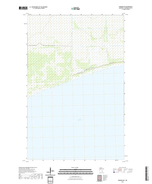 US Topo 7.5-minute map for Ponemah NE MN