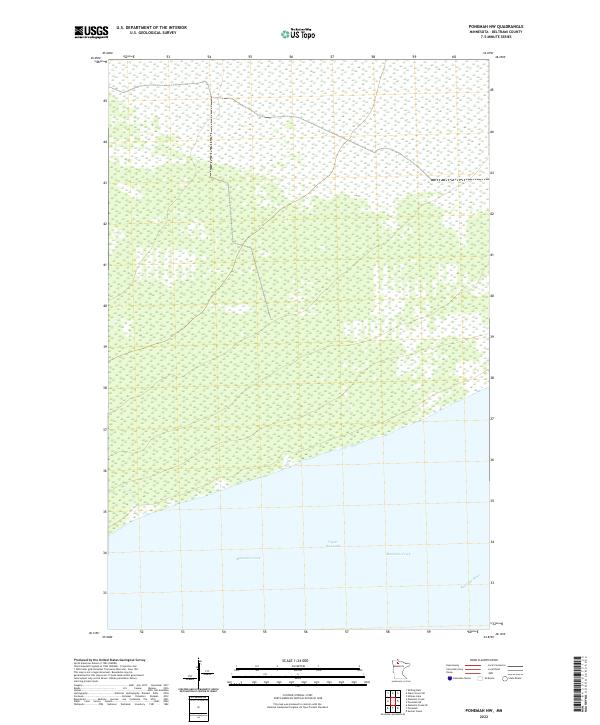 US Topo 7.5-minute map for Ponemah NW MN