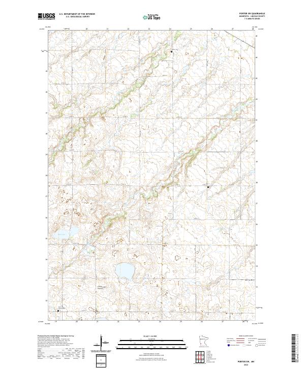 US Topo 7.5-minute map for Porter SW MN