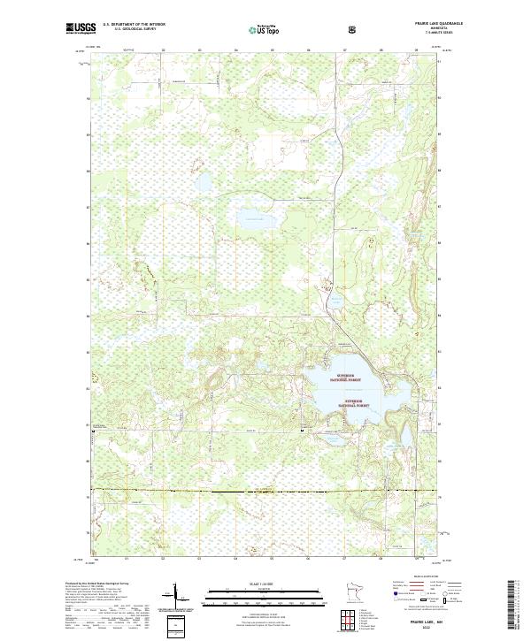 US Topo 7.5-minute map for Prairie Lake MN