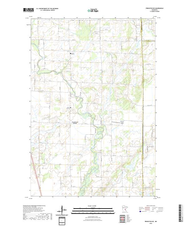 US Topo 7.5-minute map for Princeton NE MN