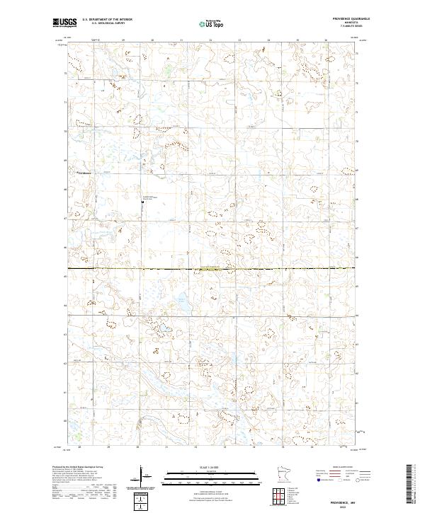US Topo 7.5-minute map for Providence MN