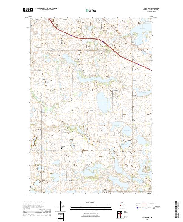 US Topo 7.5-minute map for Quam Lake MN