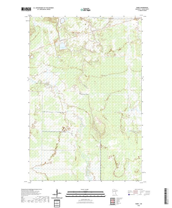 US Topo 7.5-minute map for Rabey MN