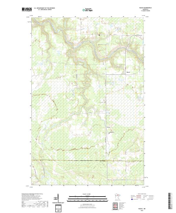 US Topo 7.5-minute map for Rauch MN