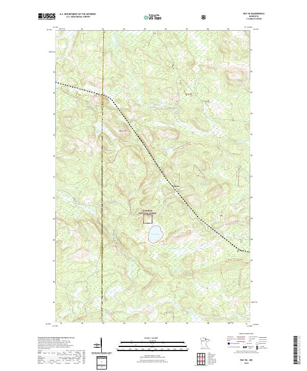 US Topo 7.5-minute map for Ray SE MN