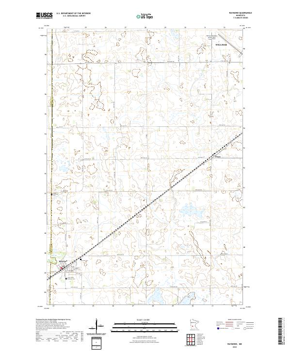 US Topo 7.5-minute map for Raymond MN