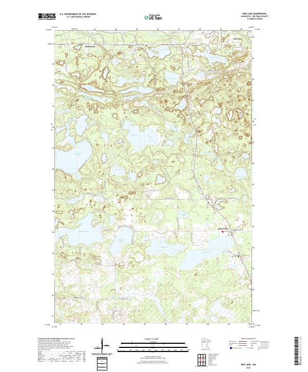 US Topo 7.5-minute map for Red Lake MN