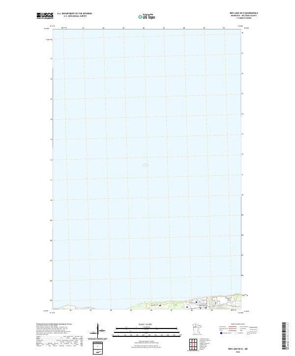 US Topo 7.5-minute map for Red Lake OE N MN