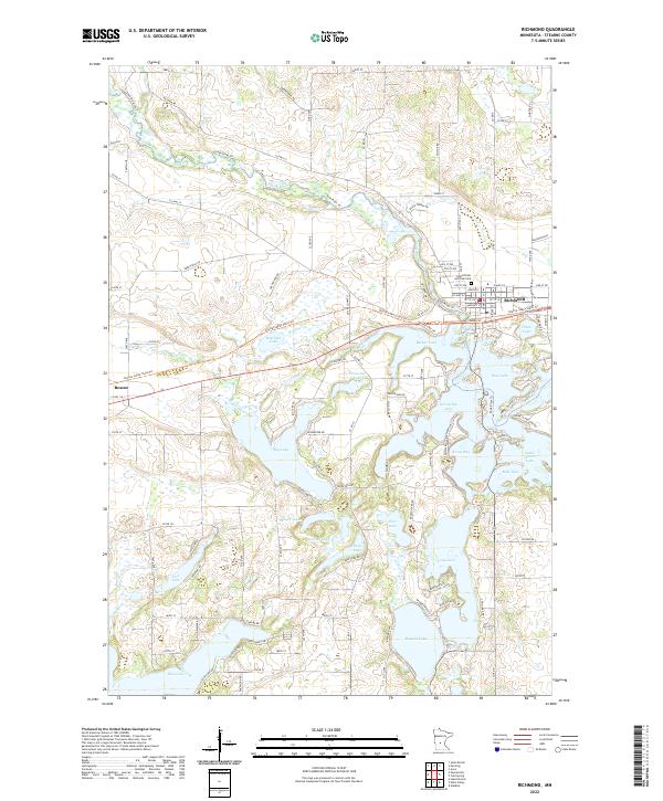 US Topo 7.5-minute map for Richmond MN