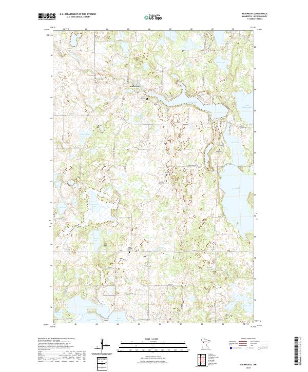 US Topo 7.5-minute map for Richwood MN