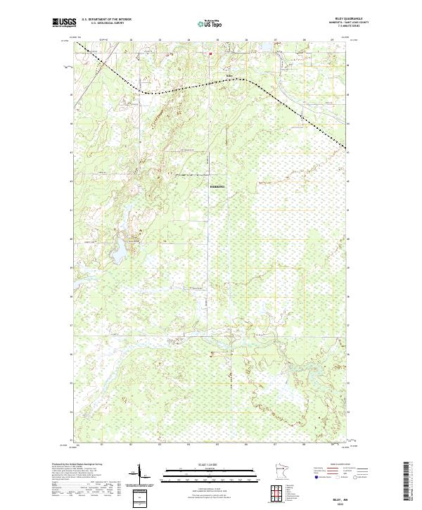 Map Riley US Topo 7.5-minute map for Riley MN – American Map Store