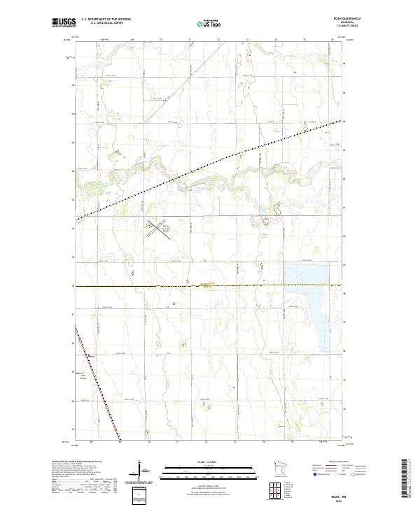 US Topo 7.5-minute map for Roan MN